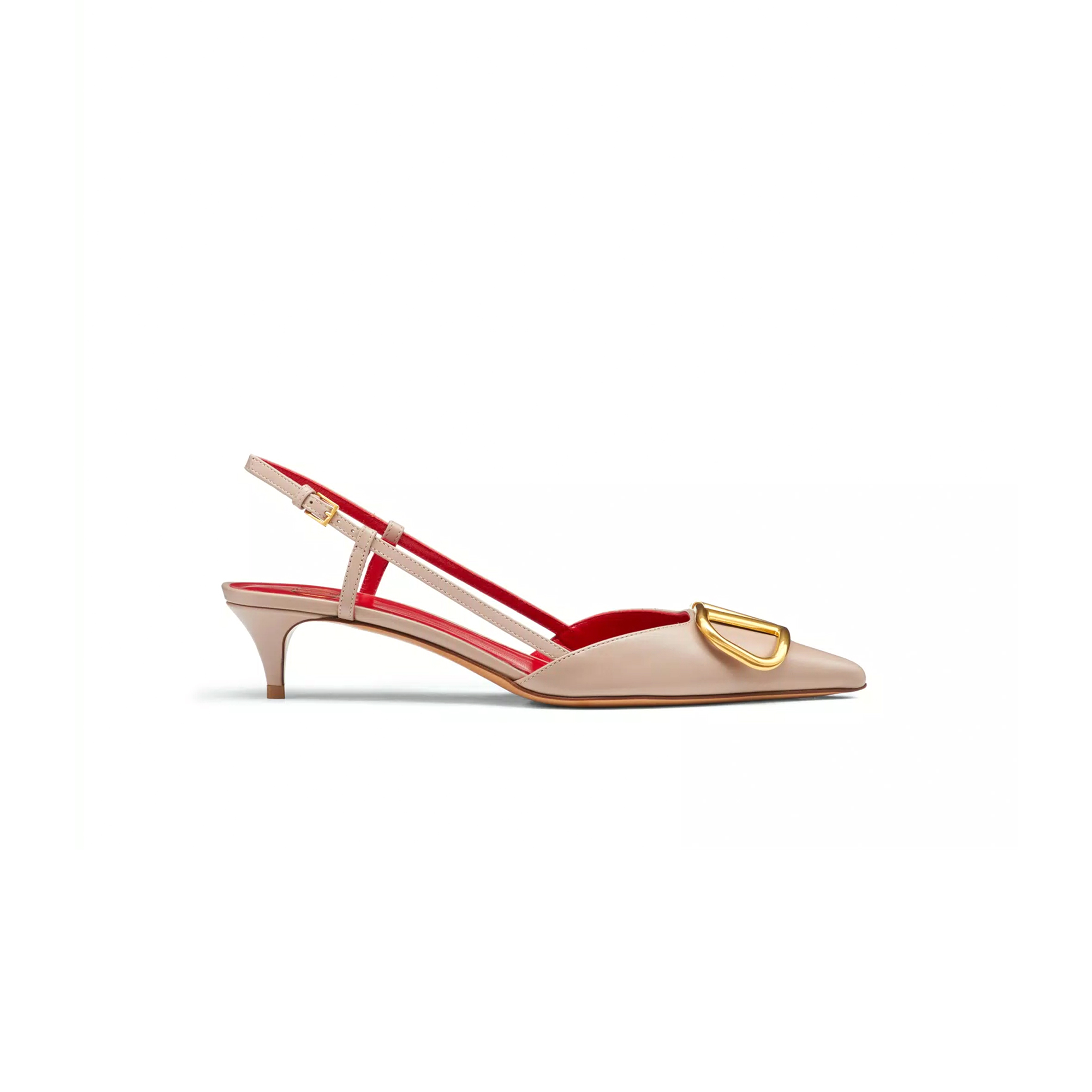 VALENTINO VLOGO SIGNATURE CALFSKIN SLINGBACK PUMP 40MM 1.6IN 5W2S0Q70DSH_P45 VALENTINO VLOGO SIGNATURE CALFSKIN SLINGBACK PUMP 40MM 1.6IN 5W2S0Q70DSH_P45